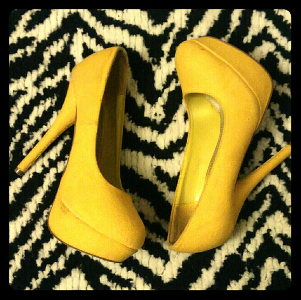 Yellow heels
